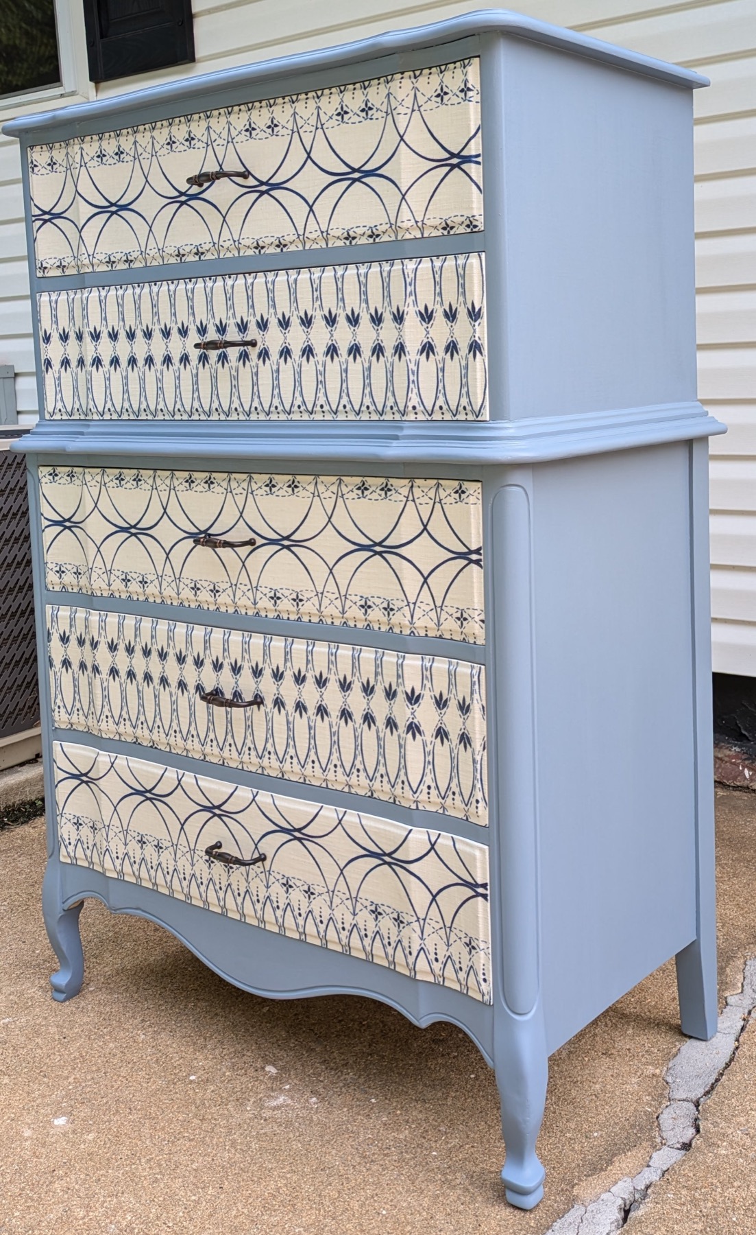 White Fabric Dresser photo 3