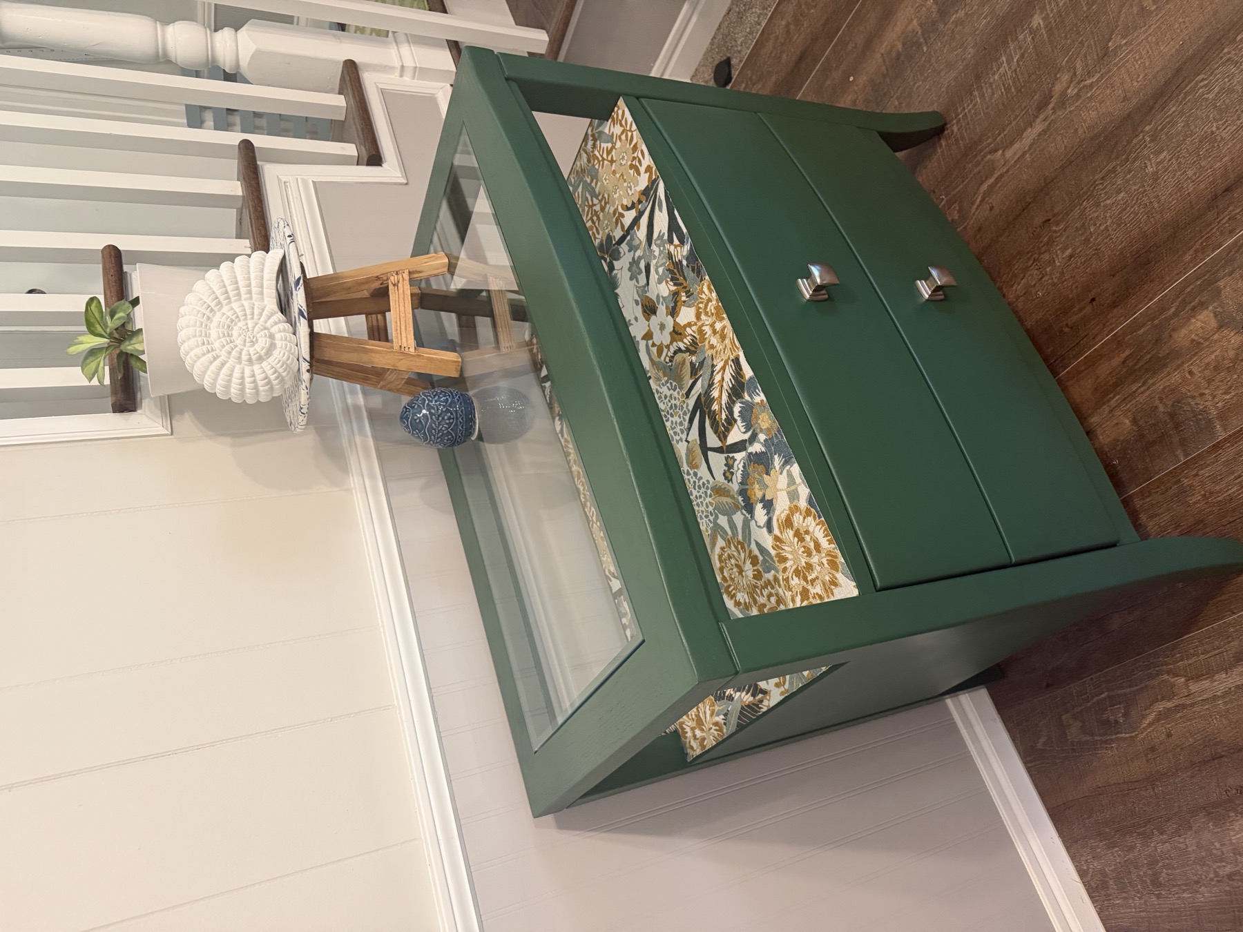 Green Stanley Two-Drawer Table photo 9
